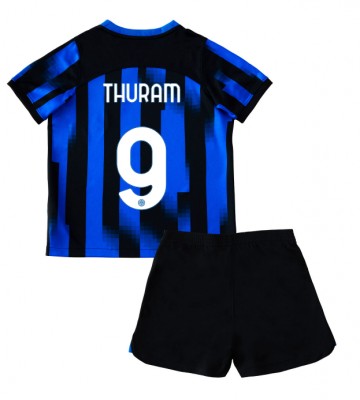 Inter Milan Marcus Thuram #9 Hemmakläder Barn 2023-24 Kortärmad (+ Korta byxor)